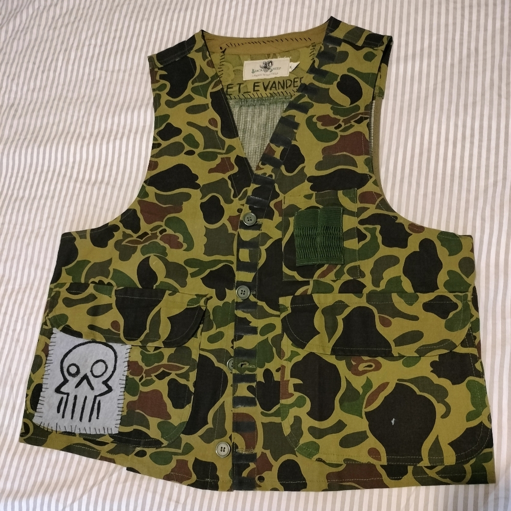 "FASH BASHER" Vintage Camo Vest